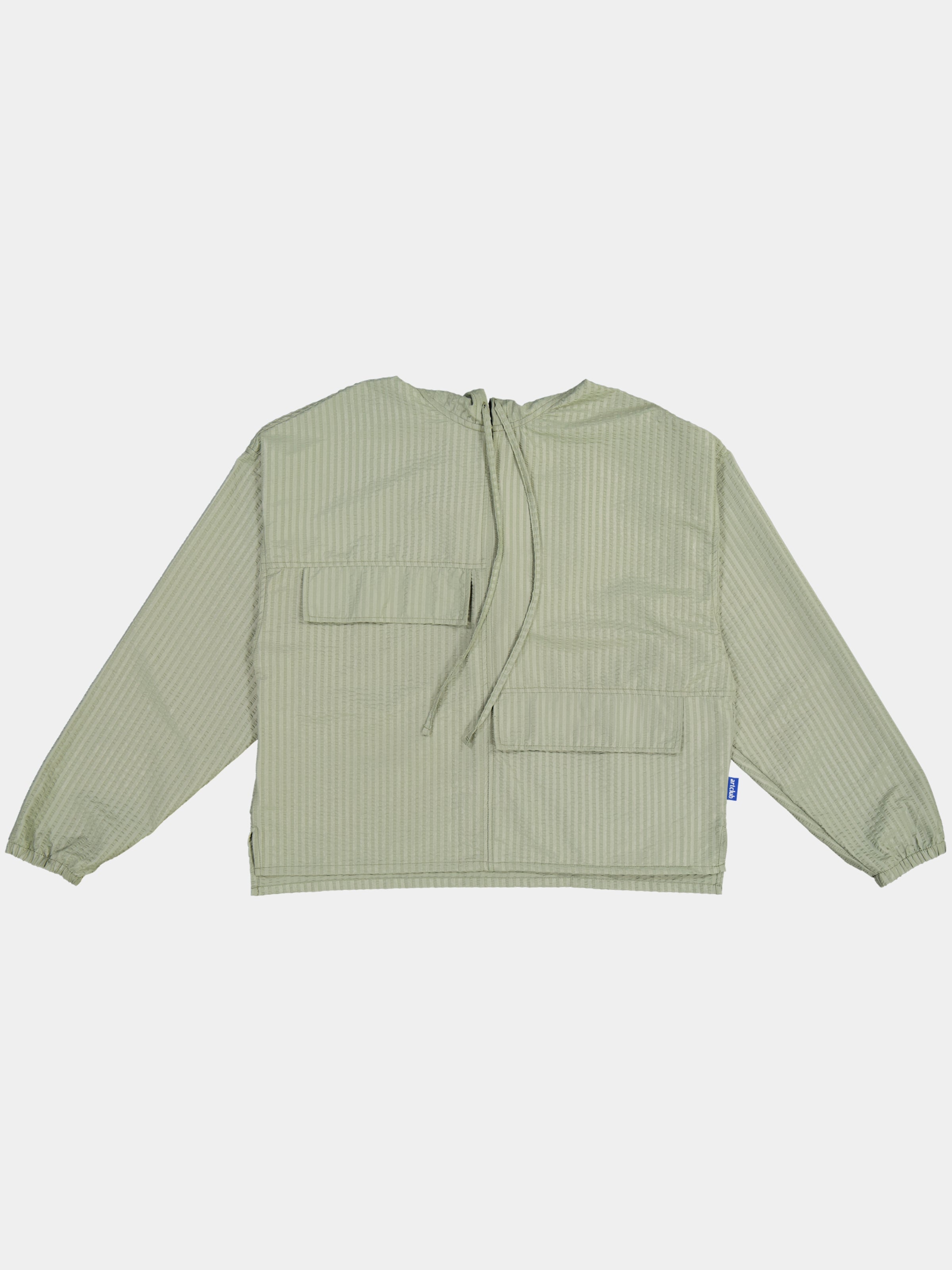 Seersucker Studio Hoodie - Sage