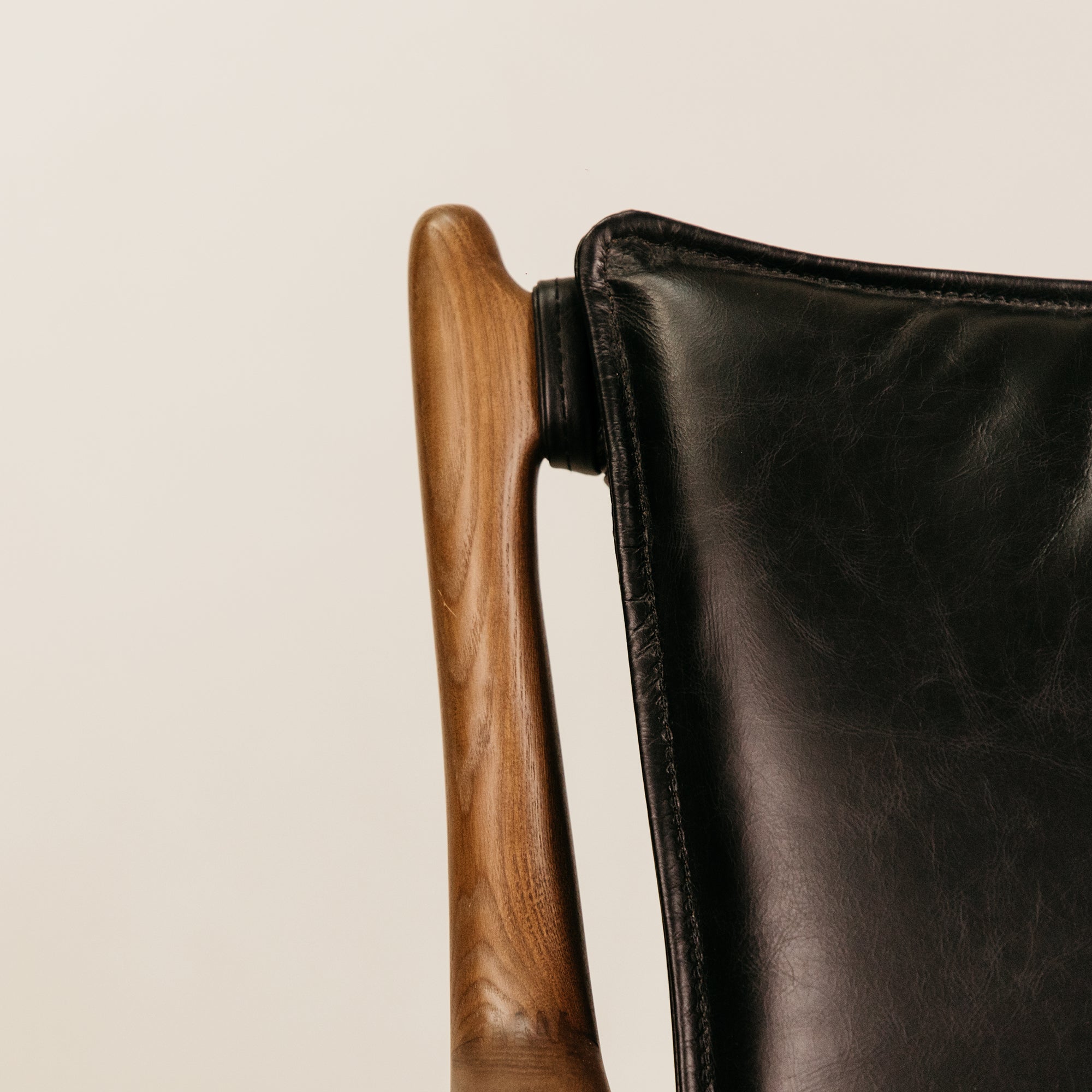 Athena Leisure Leather Chair – Black