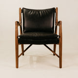 Athena Leisure Leather Chair – Black