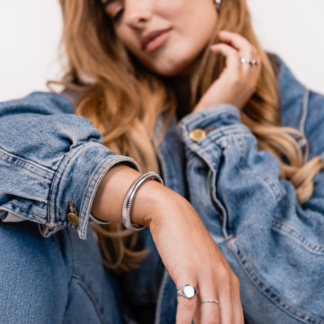 Ava Bangle Silver