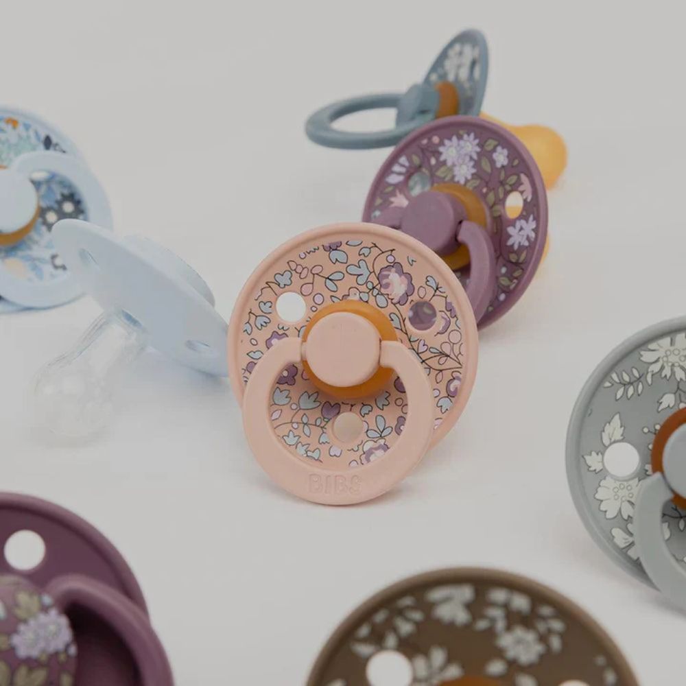 BIBS x Liberty Meadow Colour 2-Pack Latex Pacifier