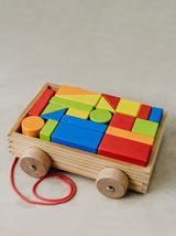 Baby's building blocks on wheels