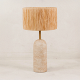 Balius Table Lamp with Raffia Shade – Natural