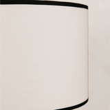 Banthu Twine Lamp with Linen Shade – Black