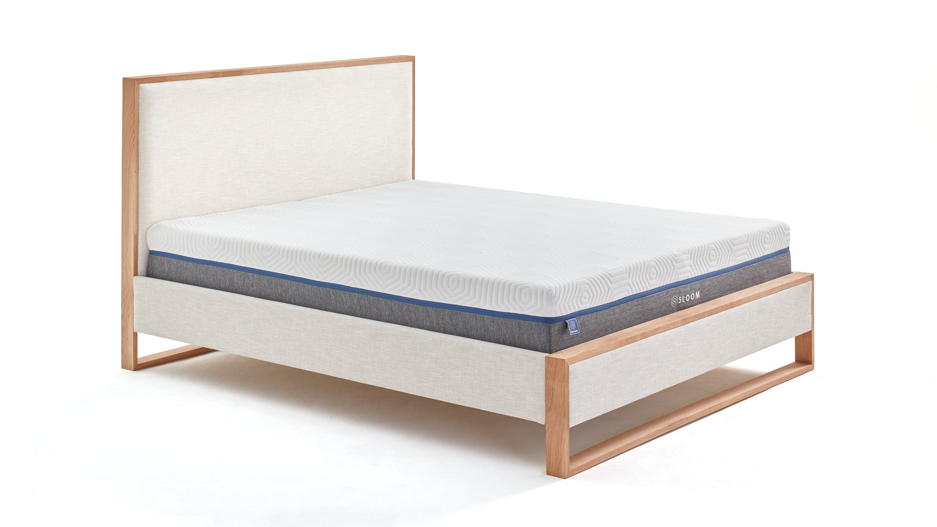 Oak Bed Frame with Headboard