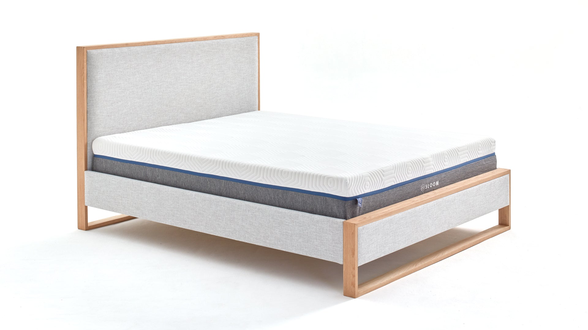 Oak Bed Frame with Headboard