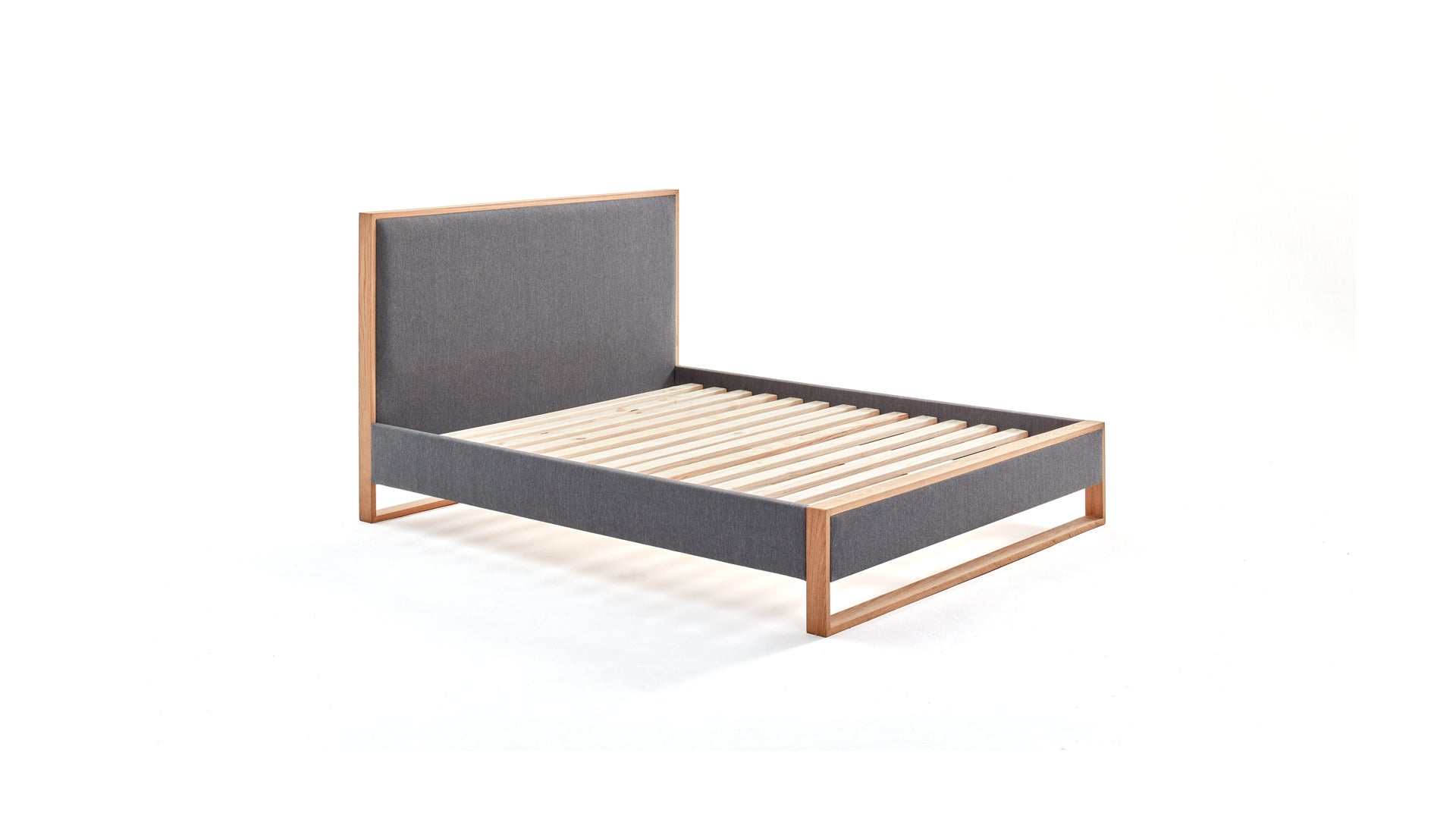 Oak Bed Frame with Headboard