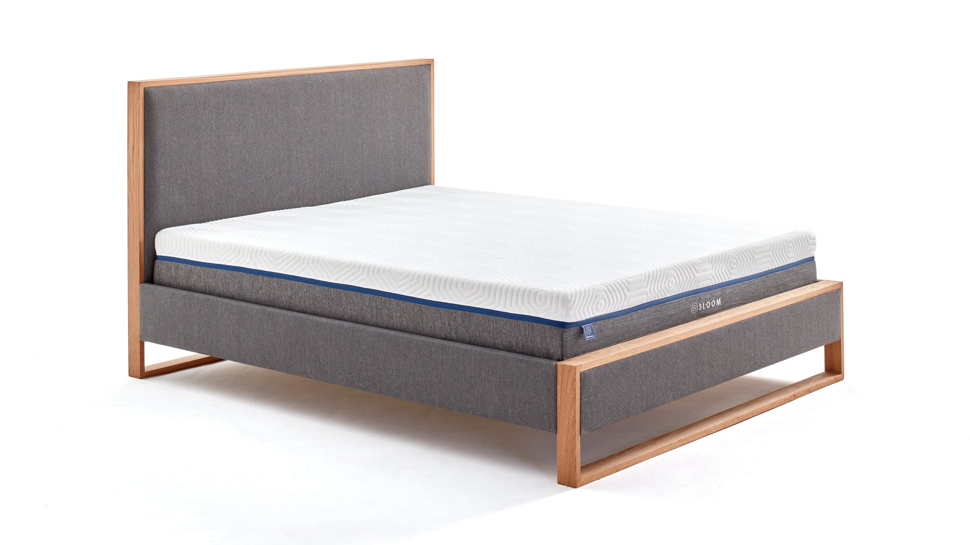Oak Bed Frame with Headboard