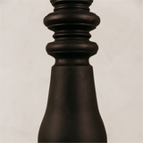 Bishop Table Lamp with Linen Shade – Black