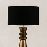 Bishop Table Lamp with Linen Shade – Gold