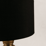 Bishop Table Lamp with Linen Shade – Gold
