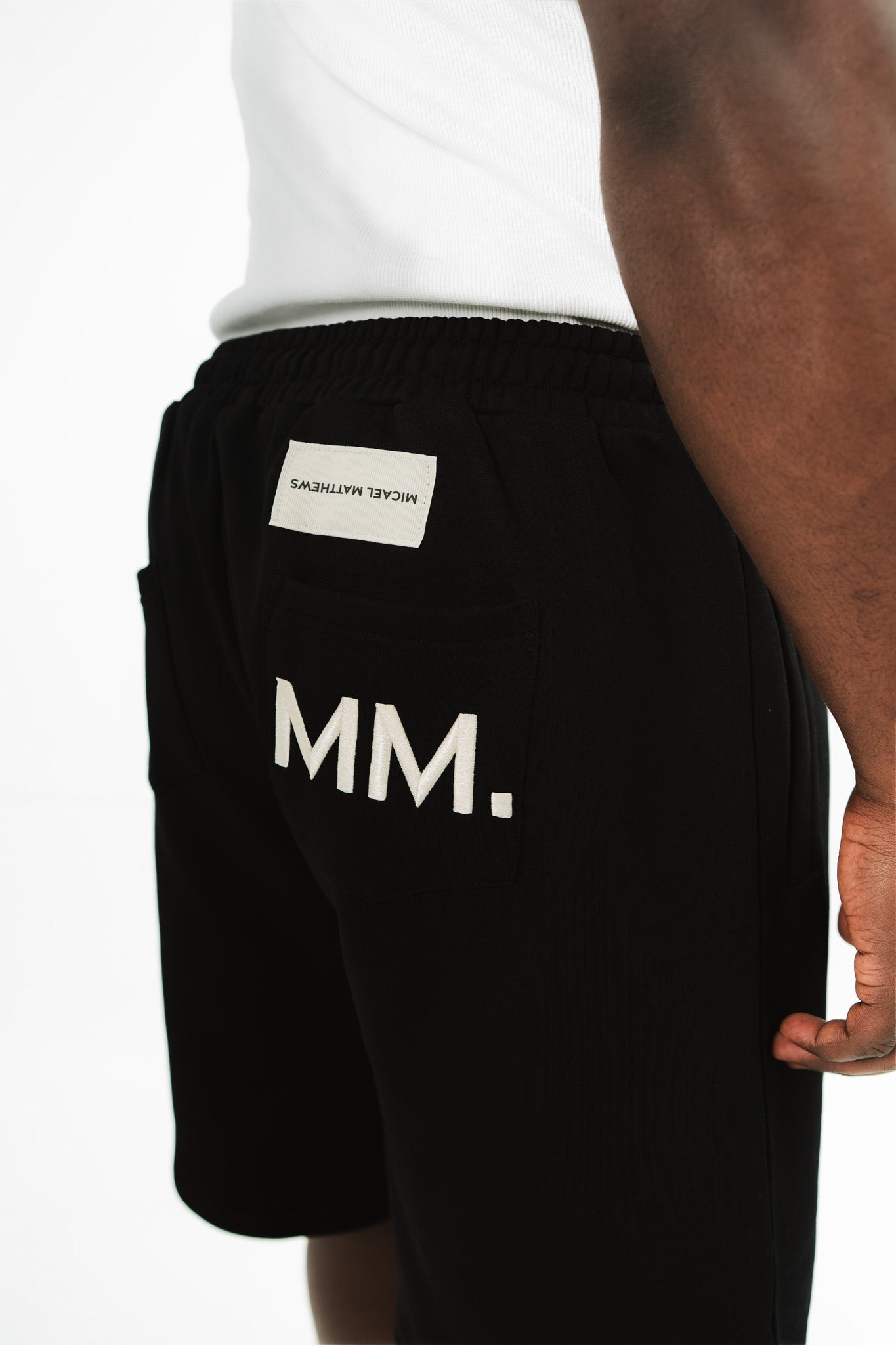 ⁠Black Signature ‘MM.’ Shorts
