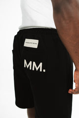 ⁠Black Signature ‘MM.’ Shorts