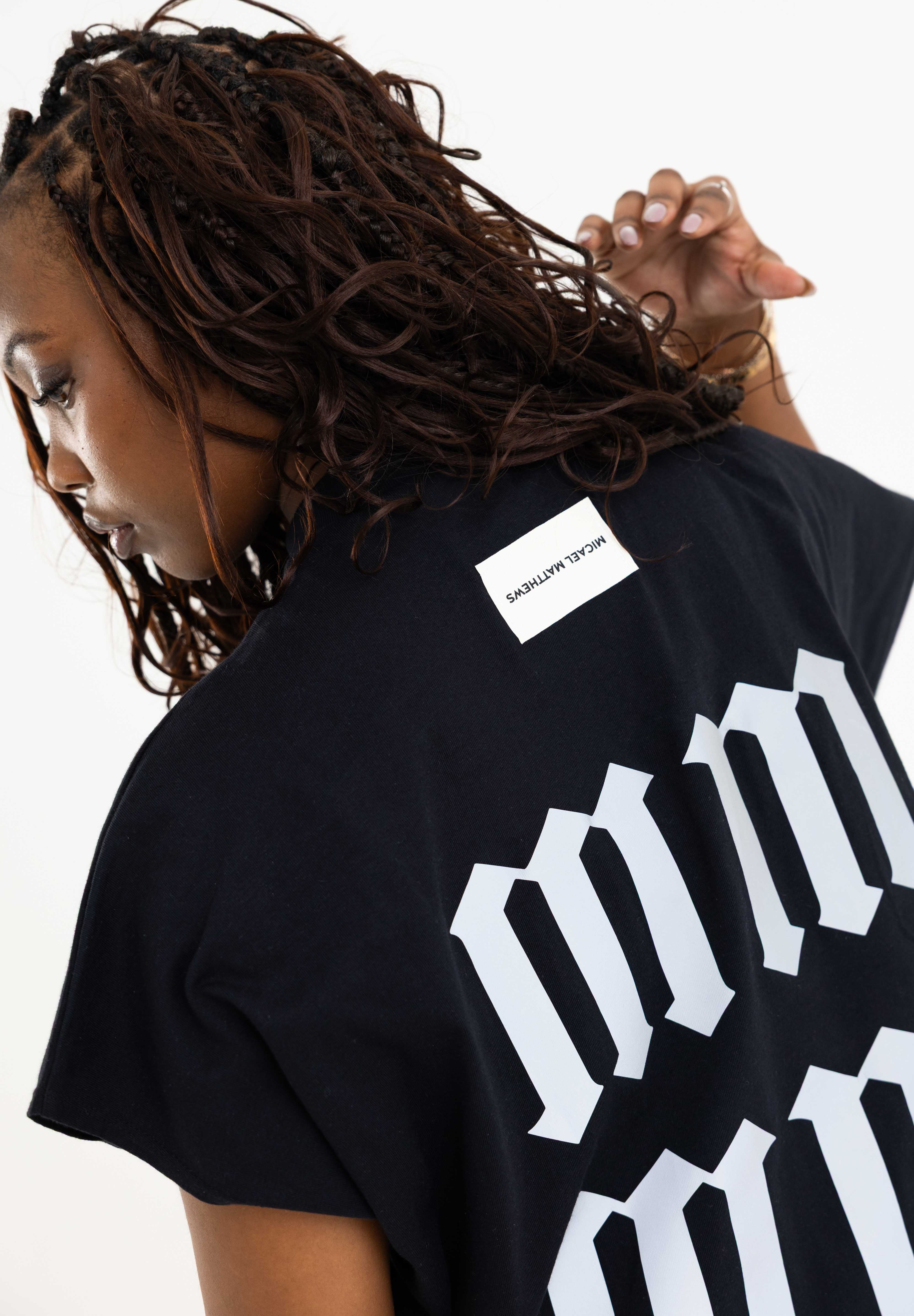 Black Reflective ‘SAINT MM’ Sleeveless Tee