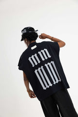 Black Reflective ‘SAINT MM’ Sleeveless Tee
