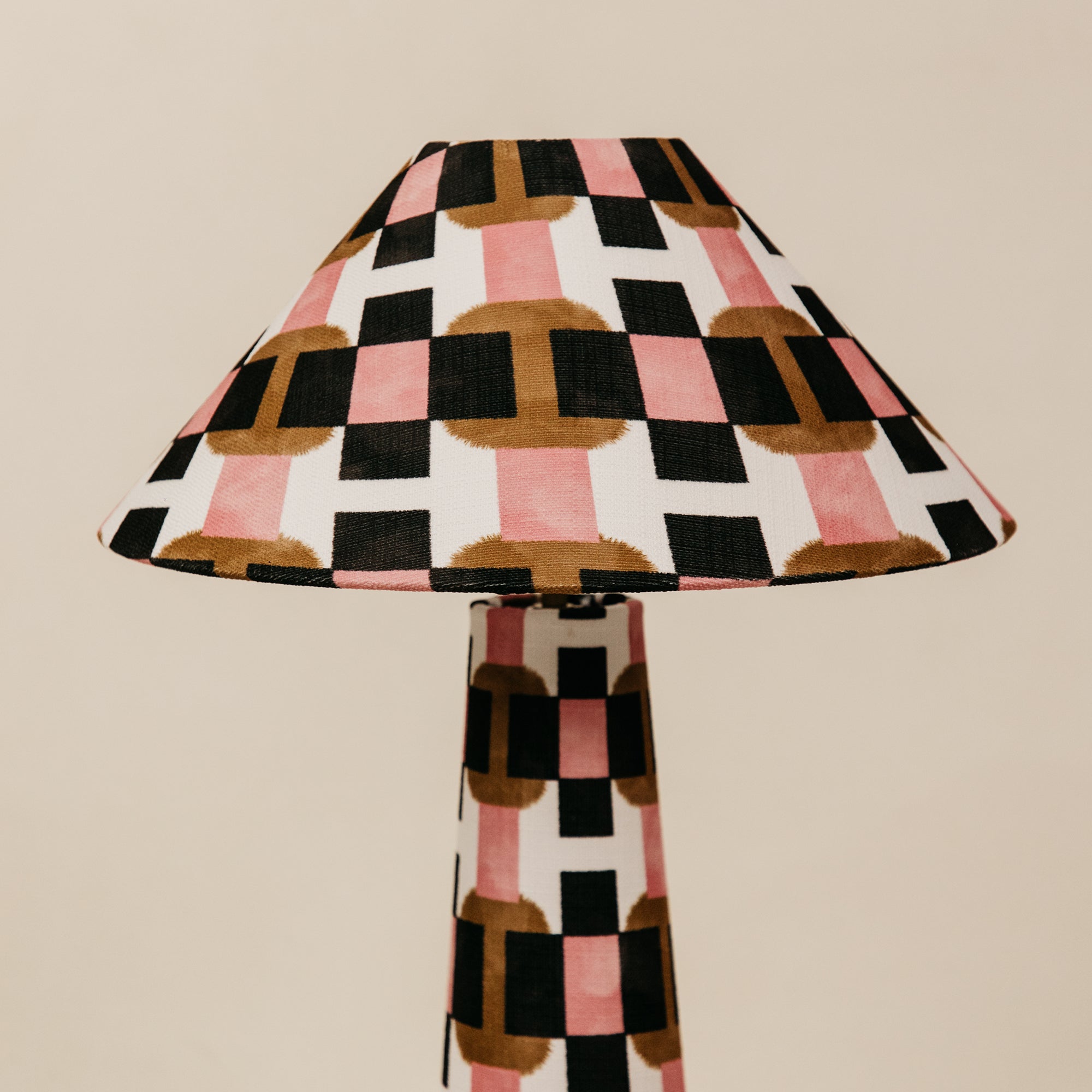 Blush Blocks Fusion Table Lamp