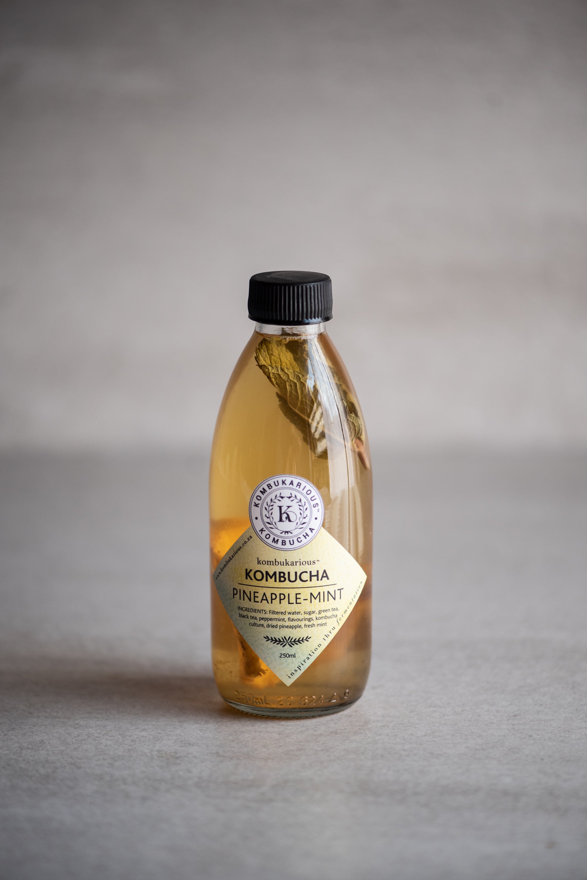Pineapple-Mint Kombucha 250ml