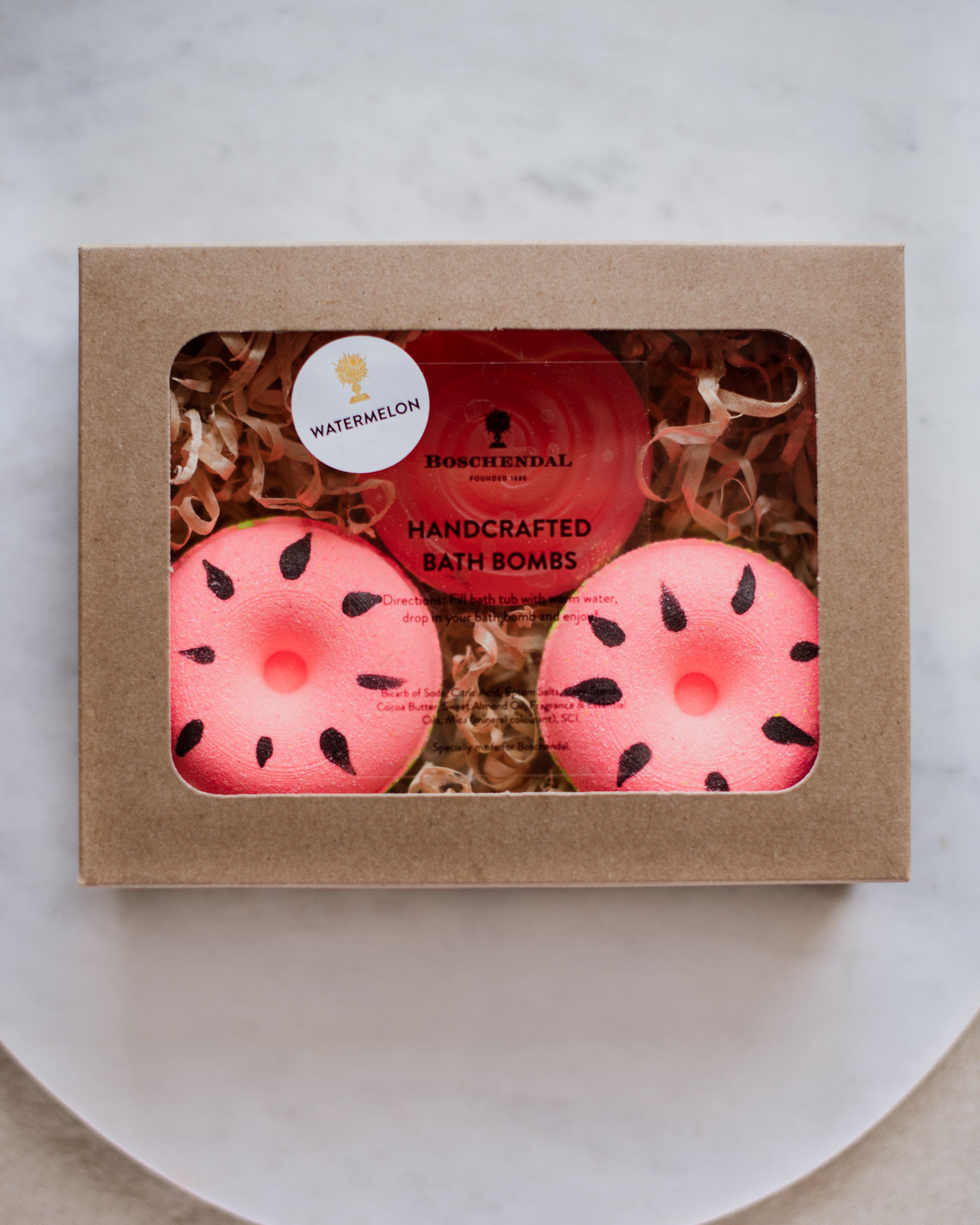 Handcrafted Bath Bombs & Soap Gift Set - Watermelon