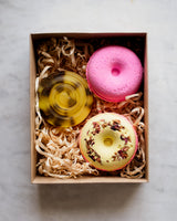 Handcrafted Bath Bombs & Soap Gift Set - Champagne Rose