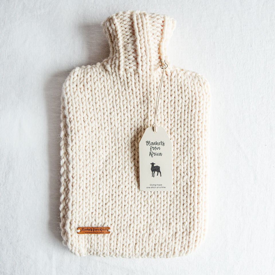 Hot Water Bottle - Cream
