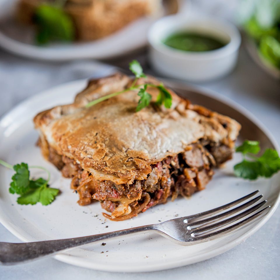 Aubergine & Mushroom Pie 750g Frozen