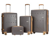 4pc Diamante Luggage Collection - (Available in Forest Green, Jade, Cream & Brown) - Image 4