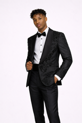 Obsidian Noir Embellished Tuxedo Matric Dance Suit