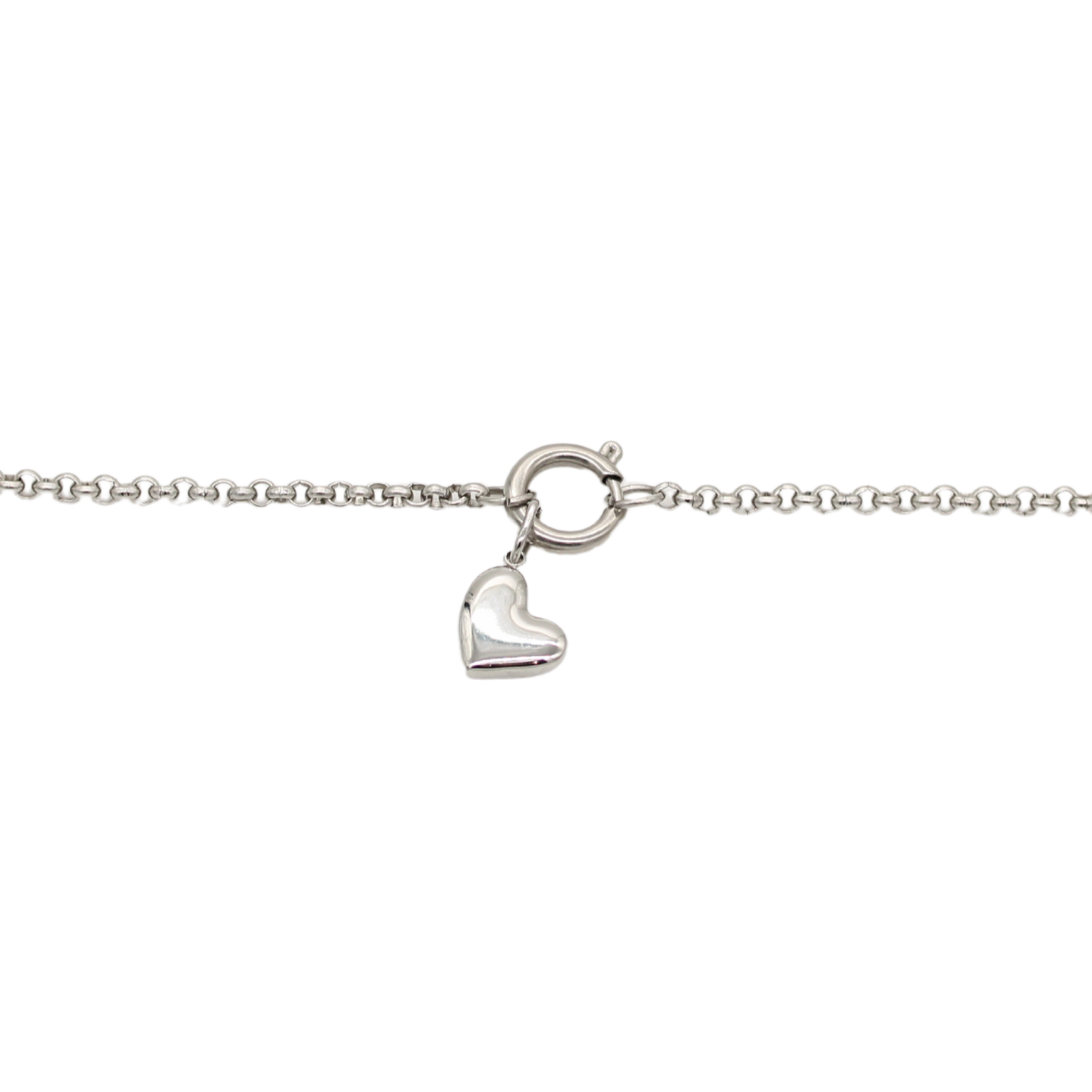 Clasp Charm Bracelet Silver