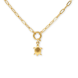 Clasp Charm Necklace Gold