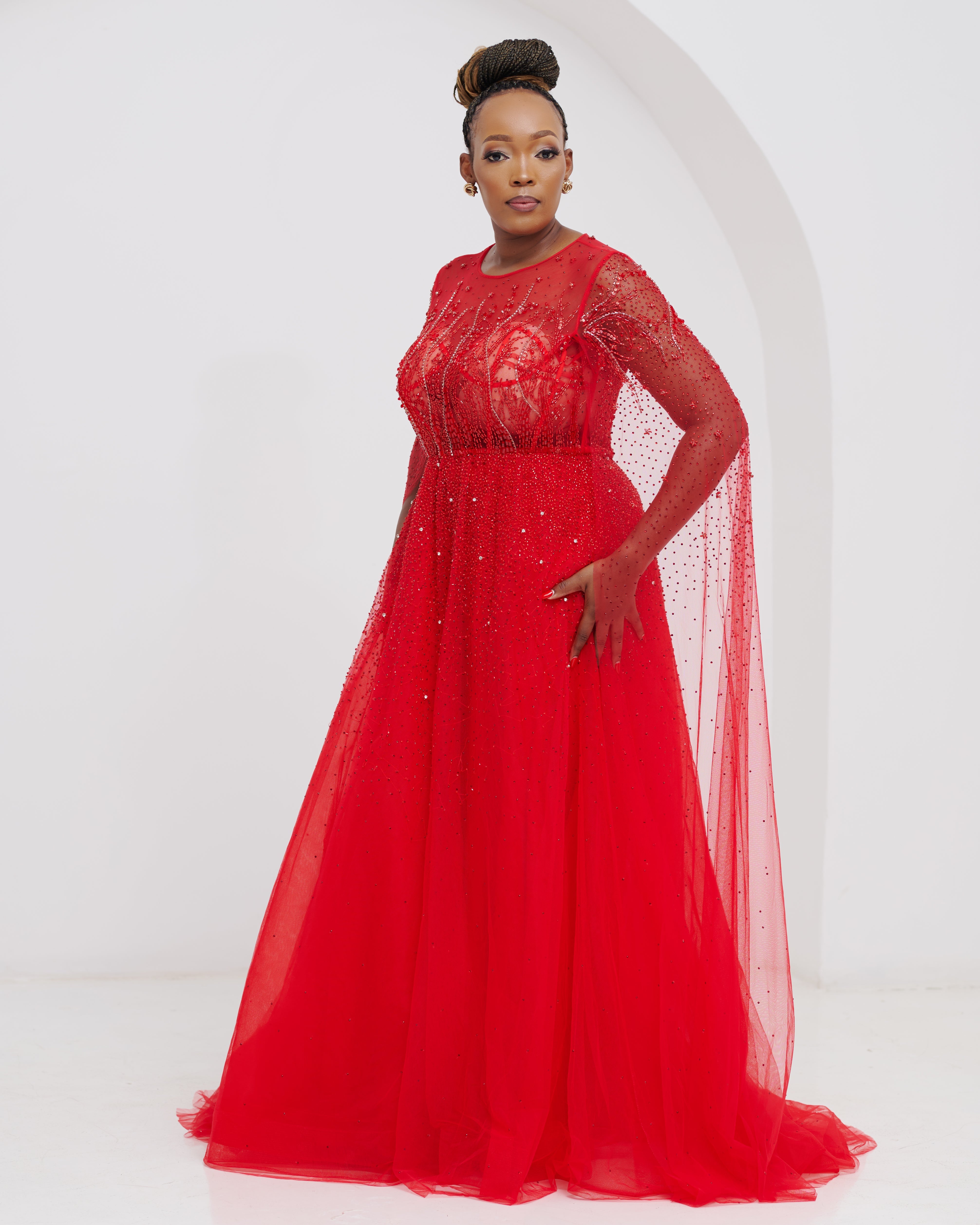 Lace Amber Red Dresd