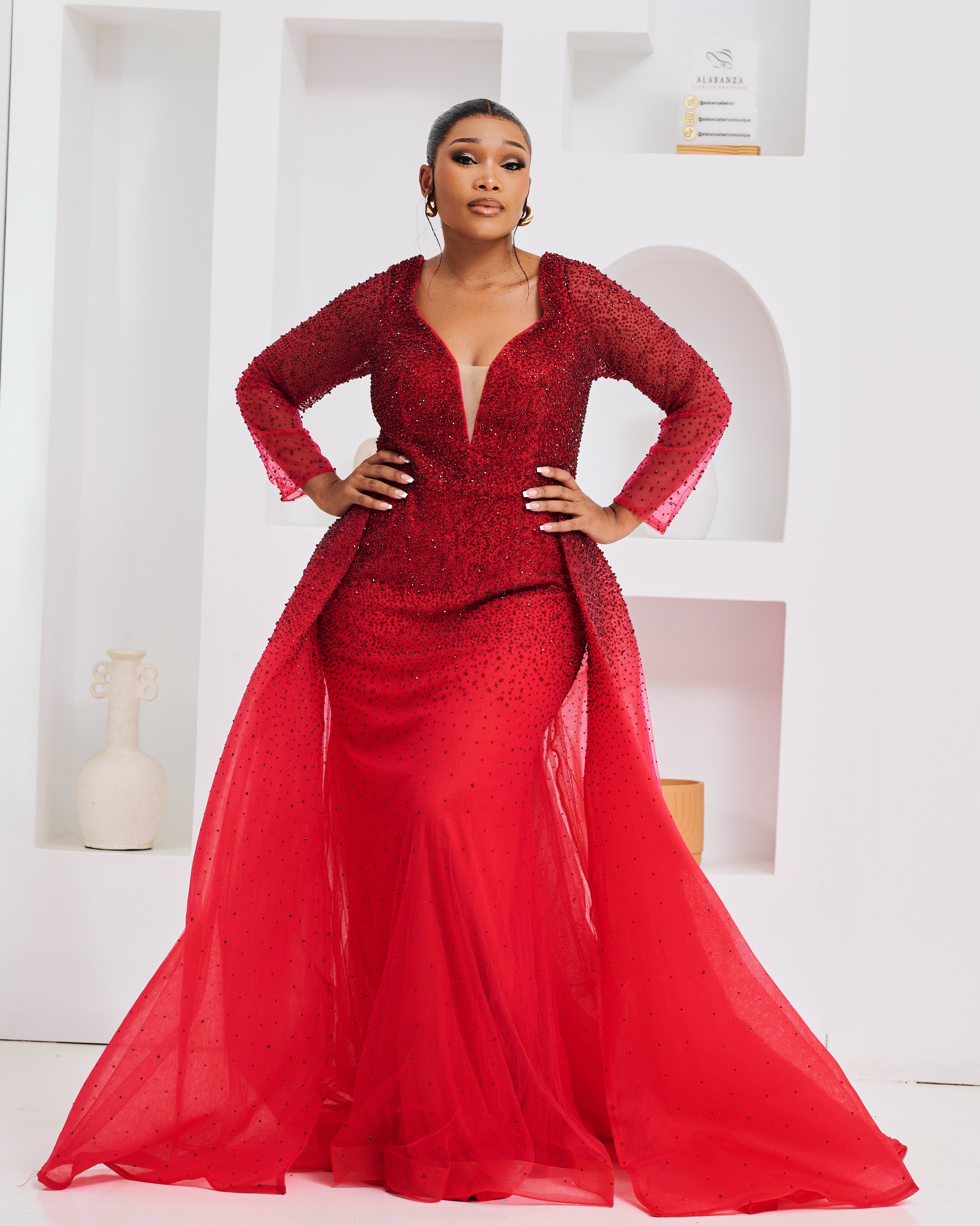 Ruby Muse Gown (50 % is Refundable Deposit)
