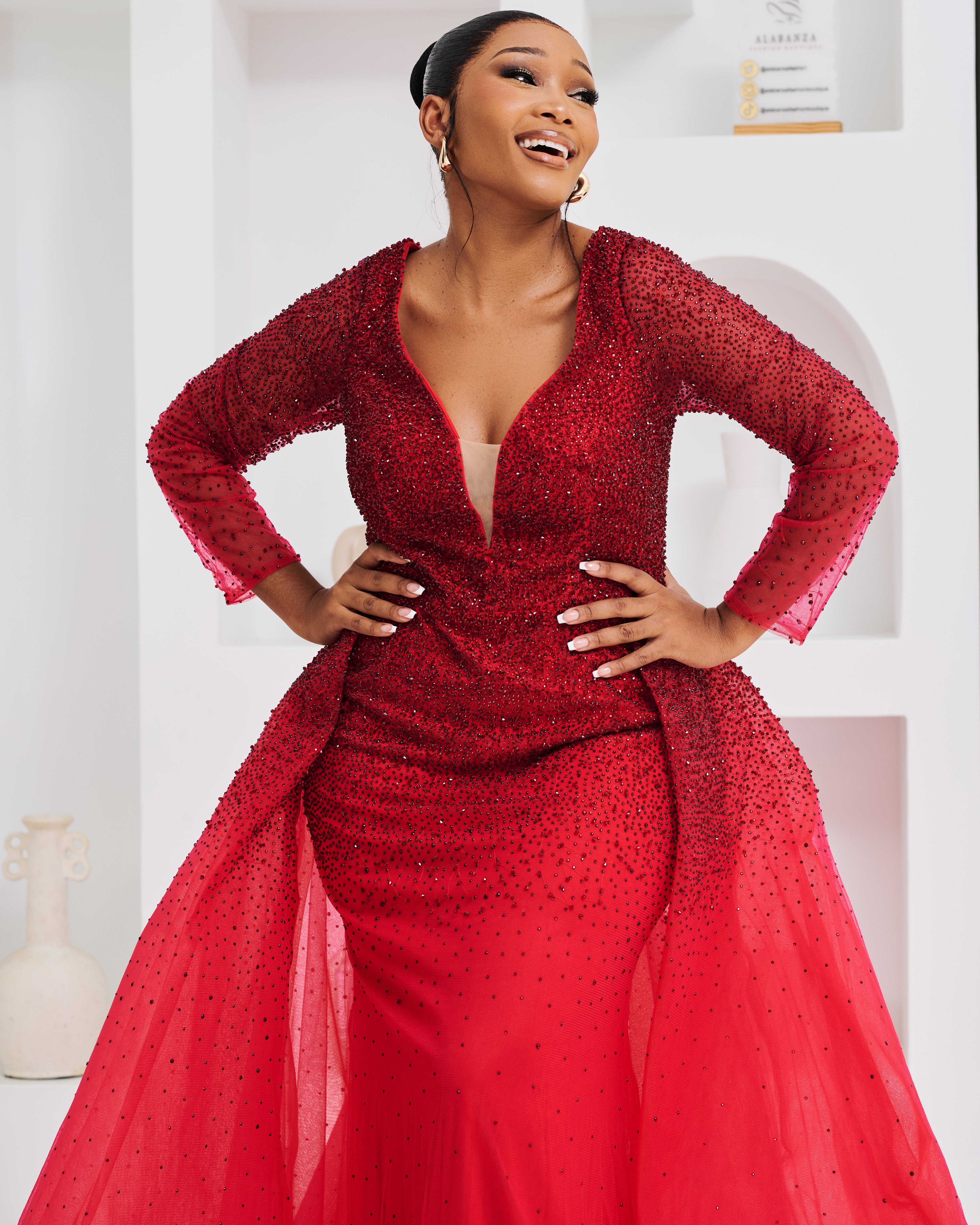 Ruby Muse Gown (50 % is Refundable Deposit)