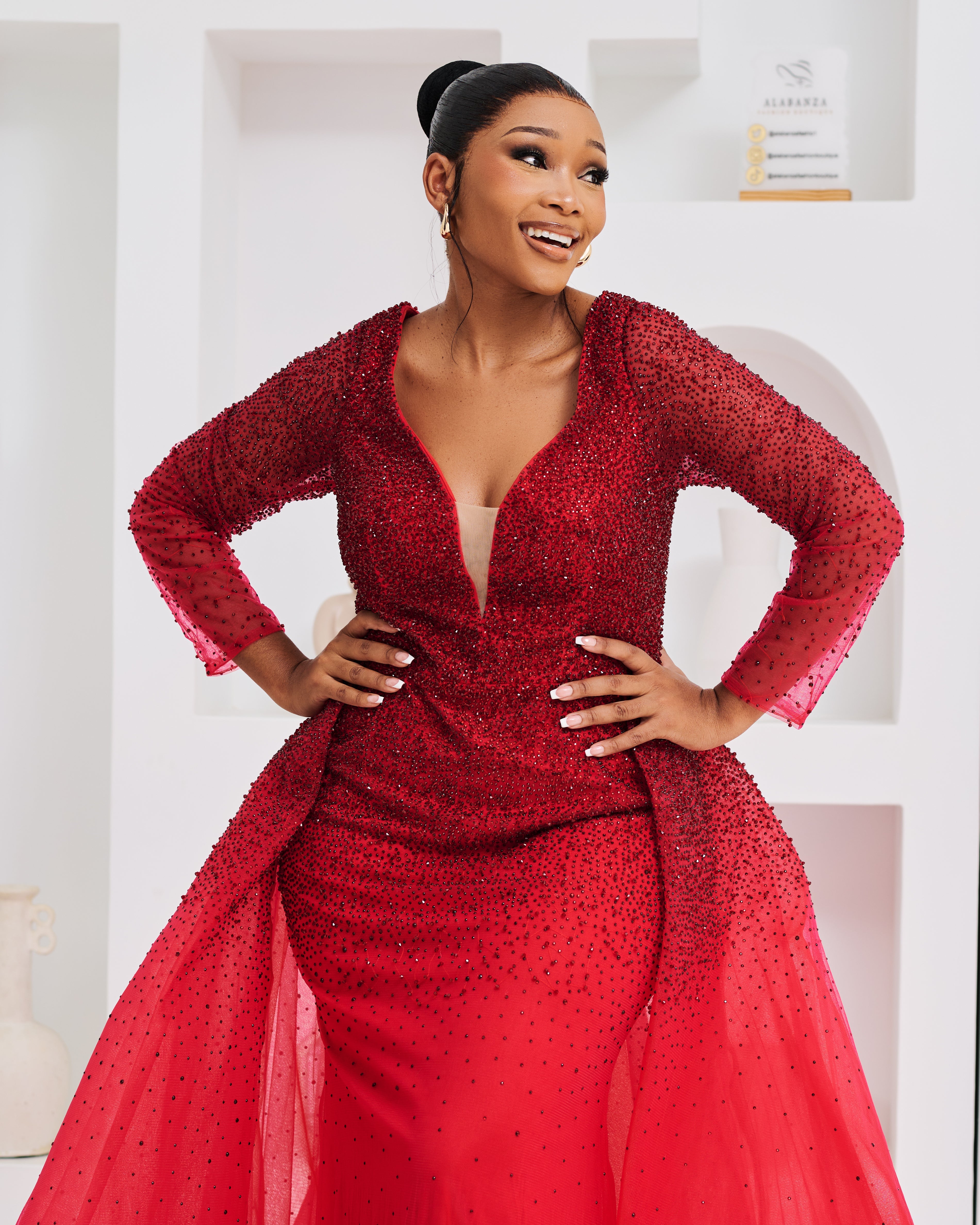 Ruby Muse Gown (50 % is Refundable Deposit)