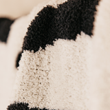 Cosy Geo Rice Velvet Throw – Black