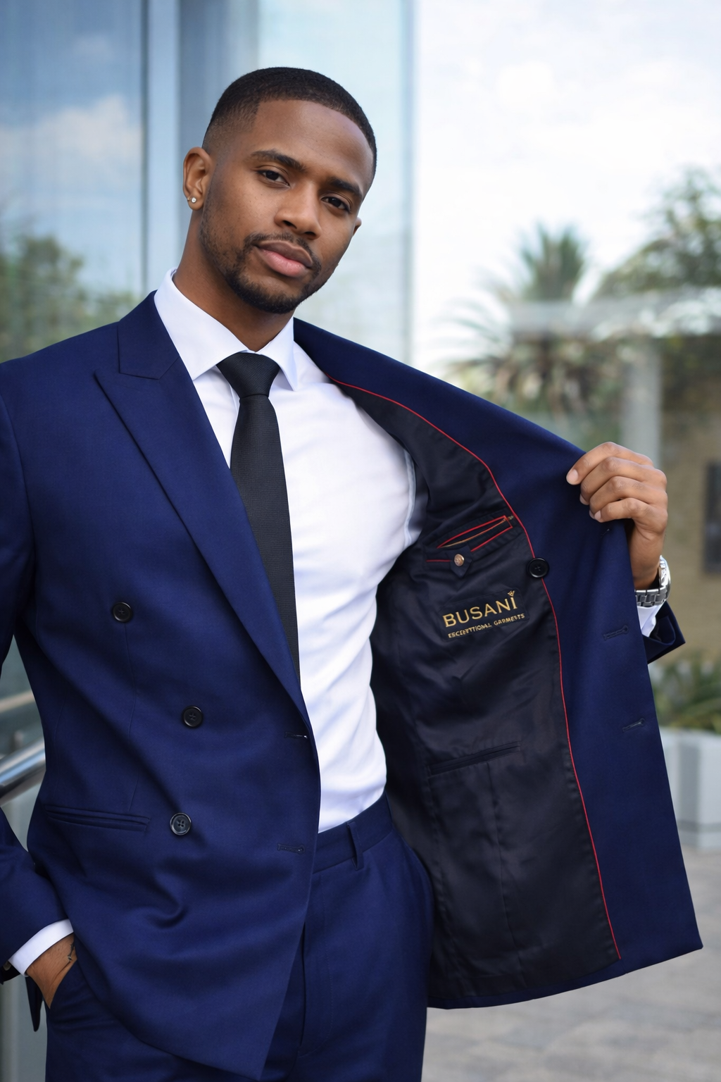 Navy Double Breast Classic Suit
