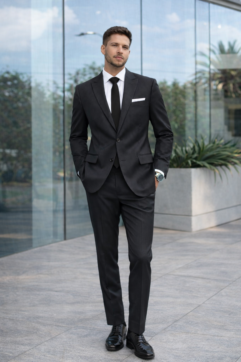 Charcoal Grey Classic Suit