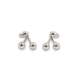 Cherry Studs Silver