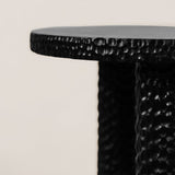 Chiselled Side Table – Black