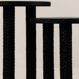 Chiselled Side Table – Black