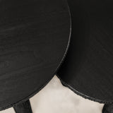 Chiselled Side Table – Black