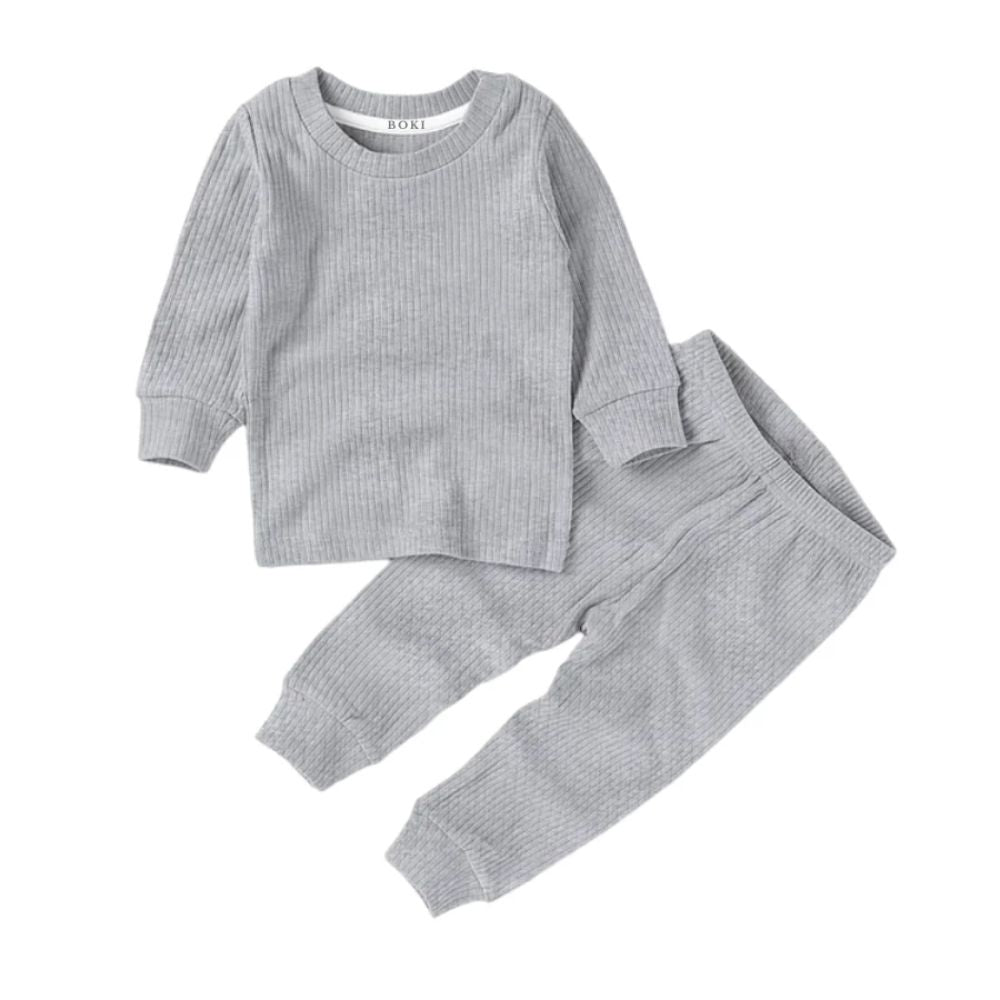 Boki Organic Rib Long Sleeve Pyjamas Set