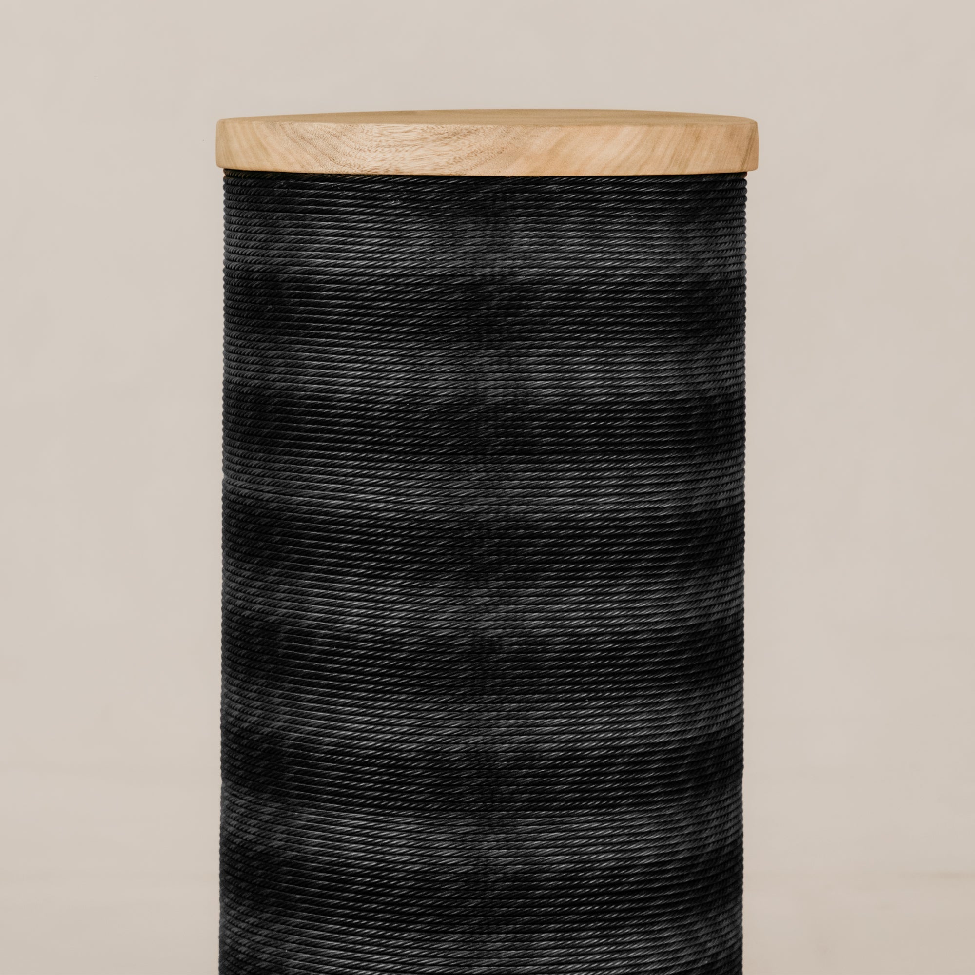 Conga Twine Side Table – Blonde & Black