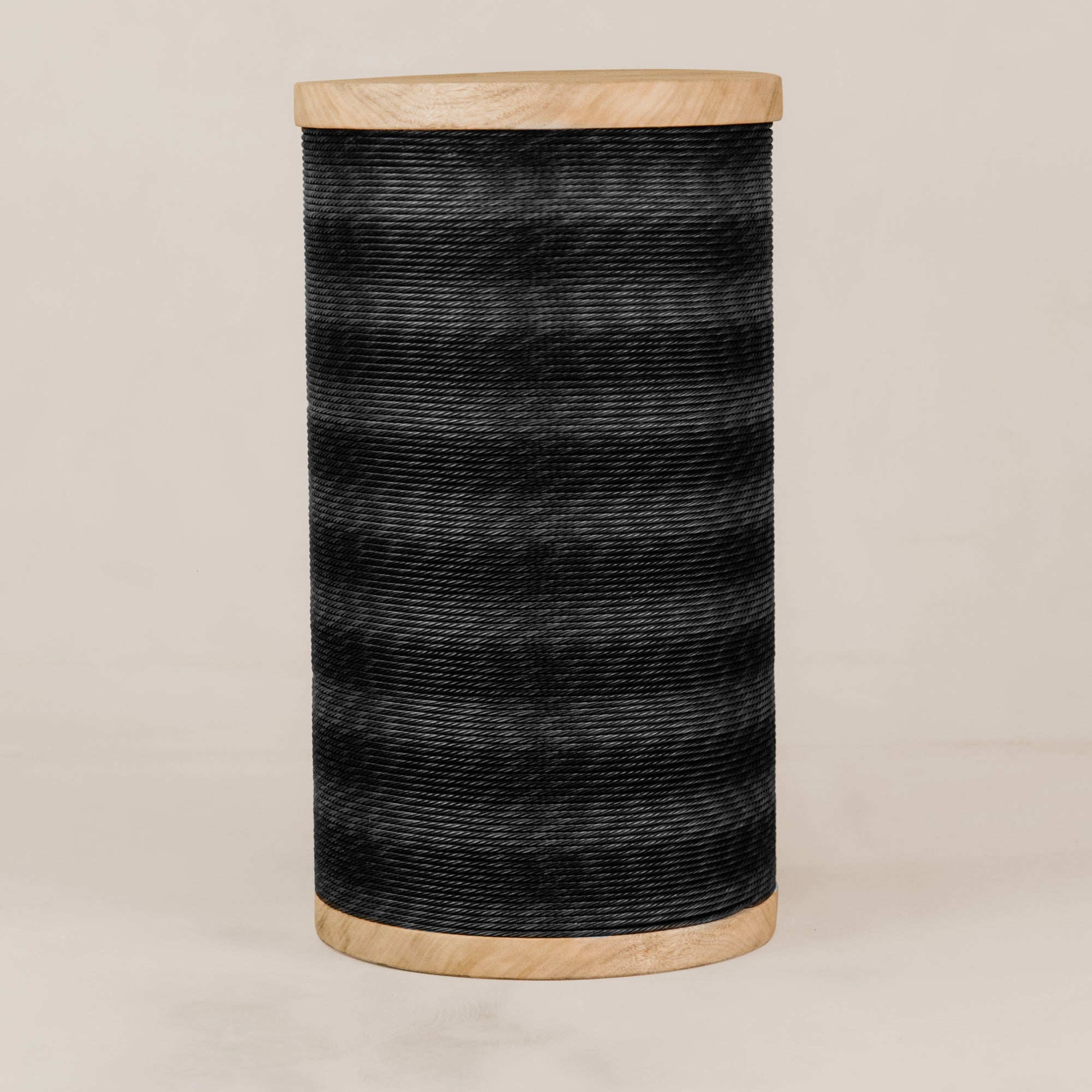 Conga Twine Side Table – Blonde & Black