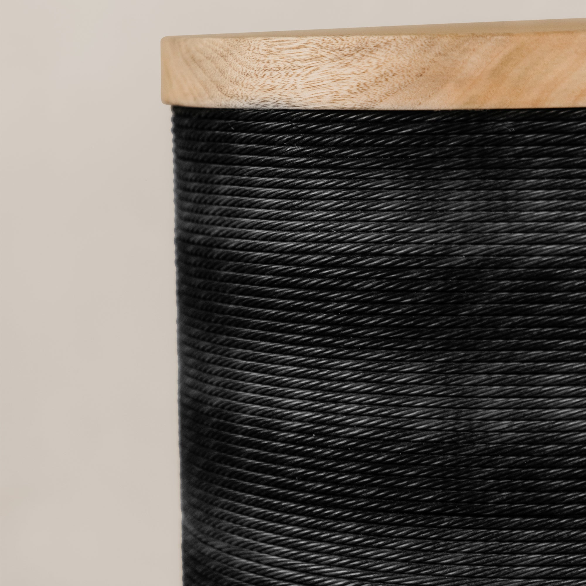 Conga Twine Side Table – Blonde & Black