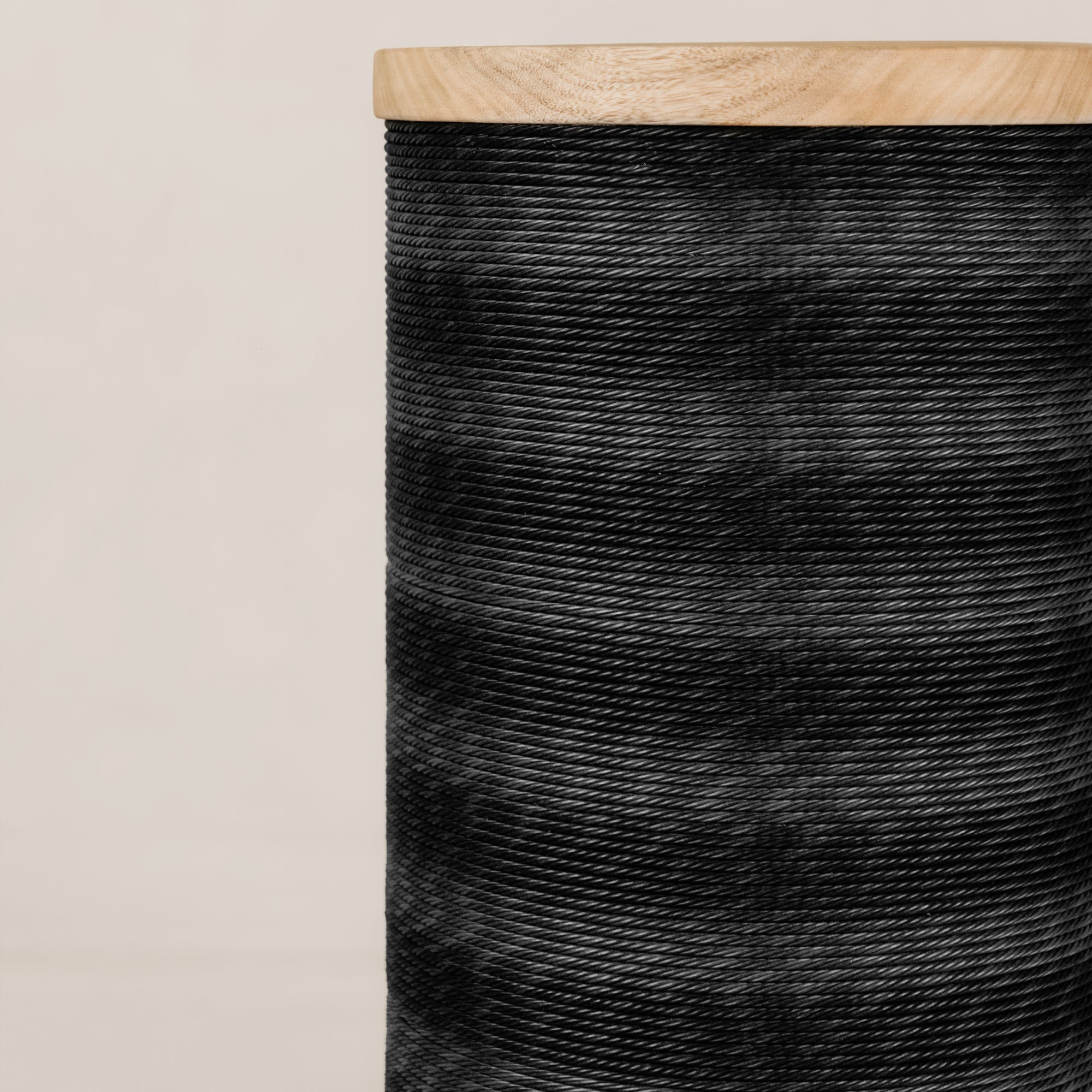 Conga Twine Side Table – Blonde & Black