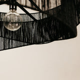 Contour Jute Pendant – Black