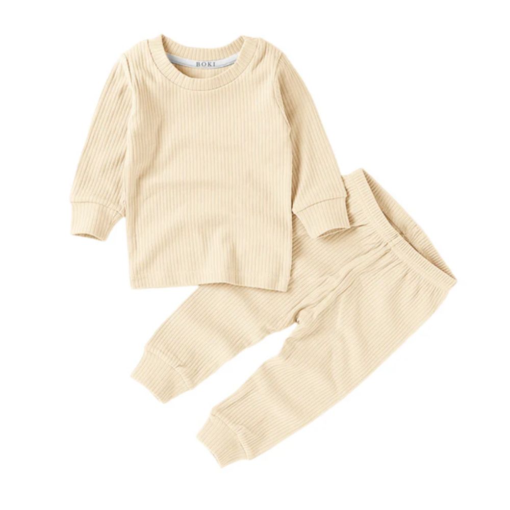Boki Organic Rib Long Sleeve Pyjamas Set