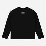 SUHU EYE LOGO LONG SLEEVE T-SHIRT, BLACK