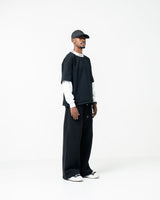 Two Coloured Ribbed Long Sleeve T-shirt