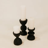 Nuru Candle Holders Set – Black